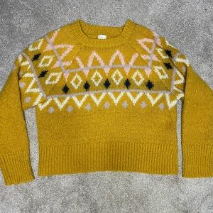 A New Day mustard yellow sweater